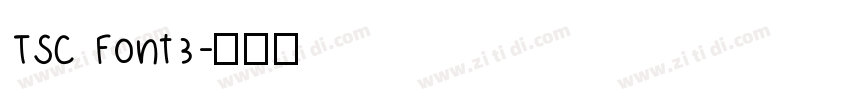 TSC Font3字体转换